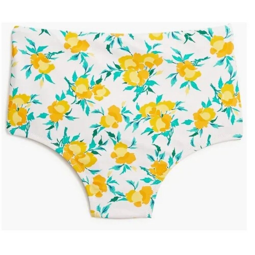 J.Crew printed high-waisted Bikini Bottom